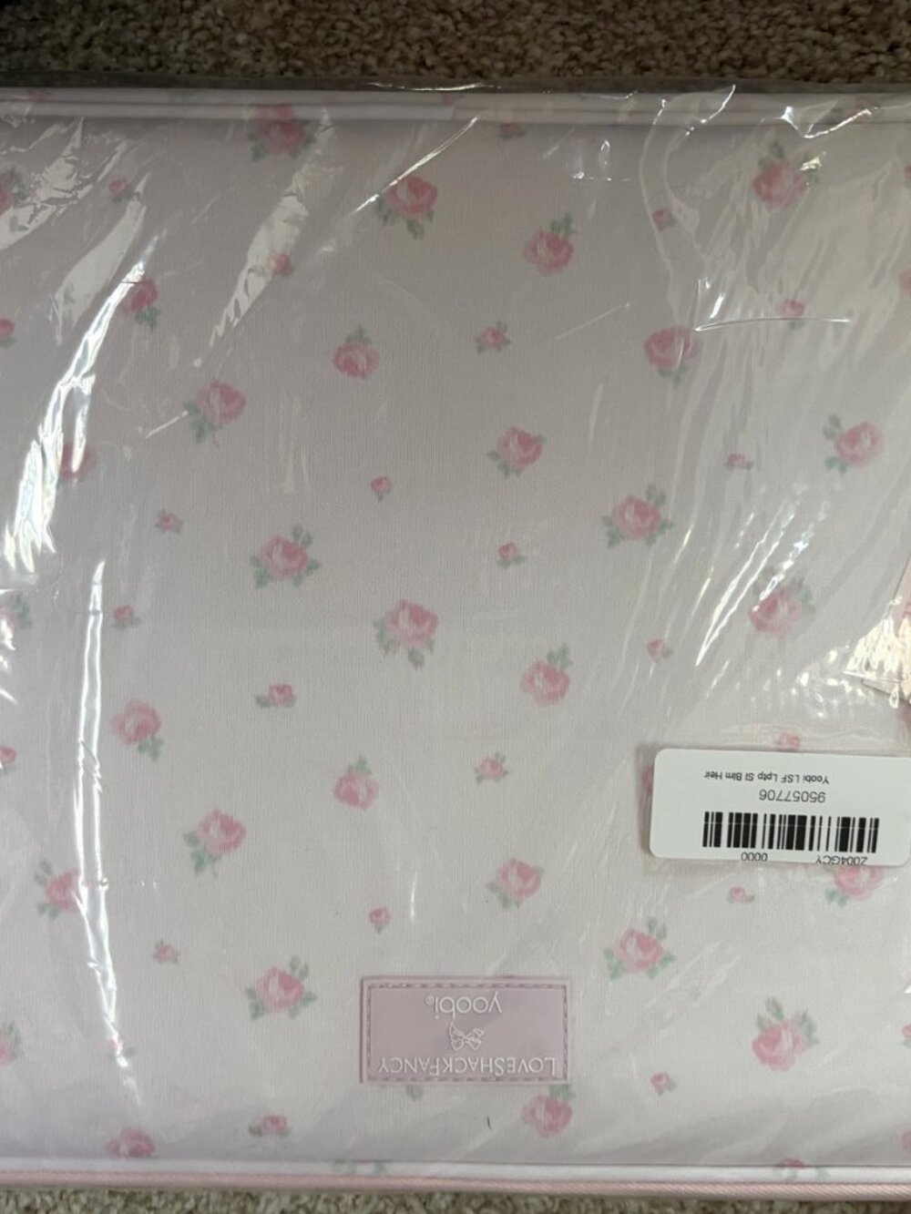 LoveShackFancy Yoobi Laptop Sleeve Blooming Heirloom NWT